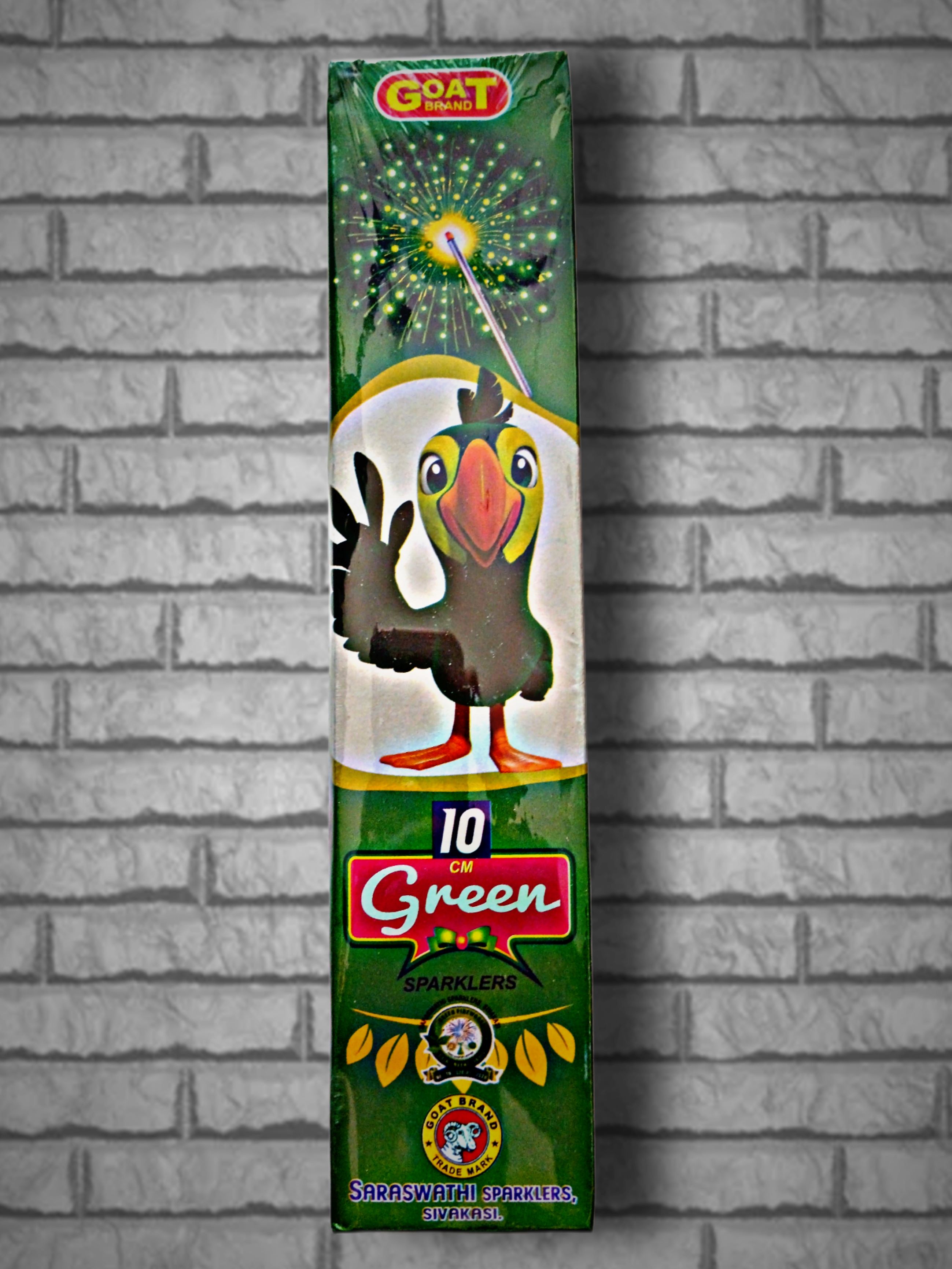 10 Cm Green sparklers